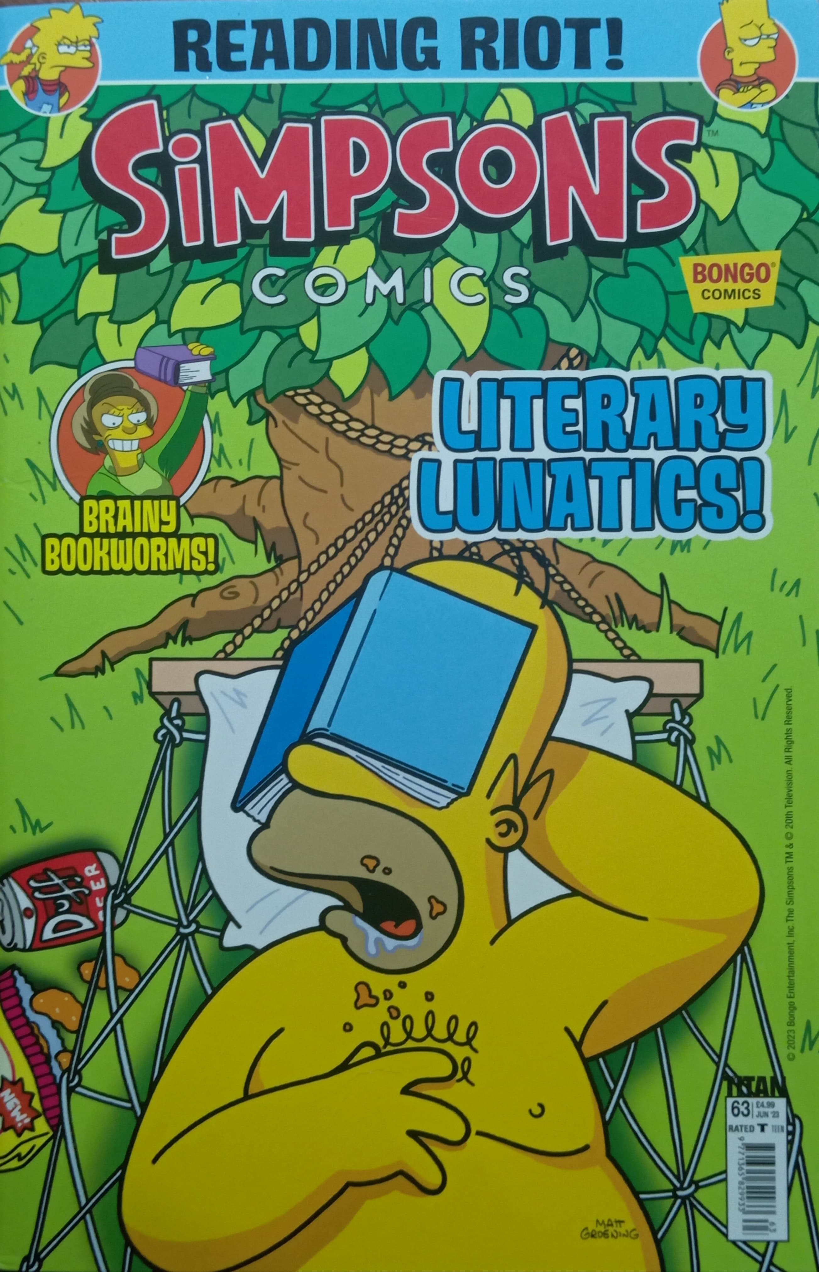 Simpsons Comics-Literary Lunatics